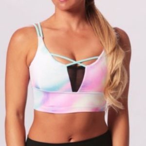PopFlex Active Criss Crop Mermaid Bra
